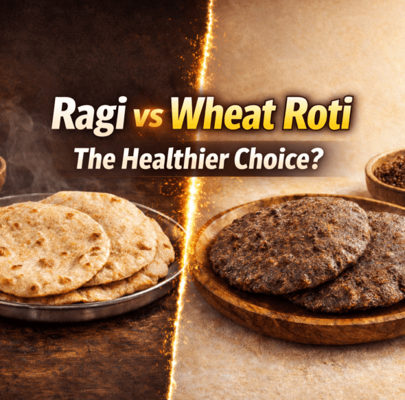 Ragi vs Wheat Roti - Mekitt