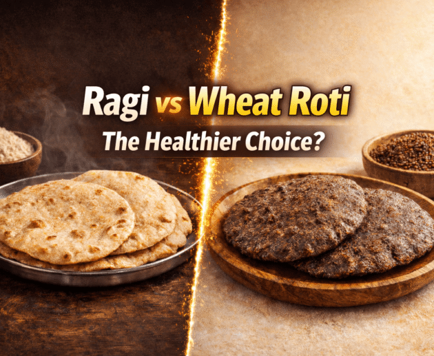 Ragi vs Wheat Roti - Mekitt