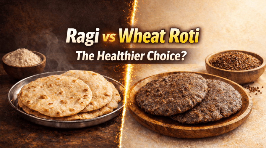 Ragi vs Wheat Roti - Mekitt