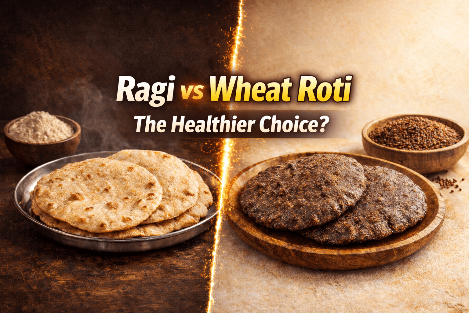 Ragi vs Wheat Roti - Mekitt